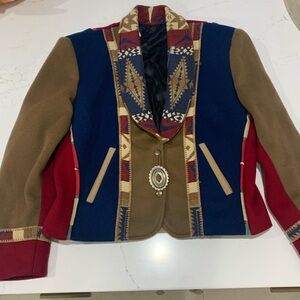 Coloratura Wool Jacket Womens Southwest Western Size S